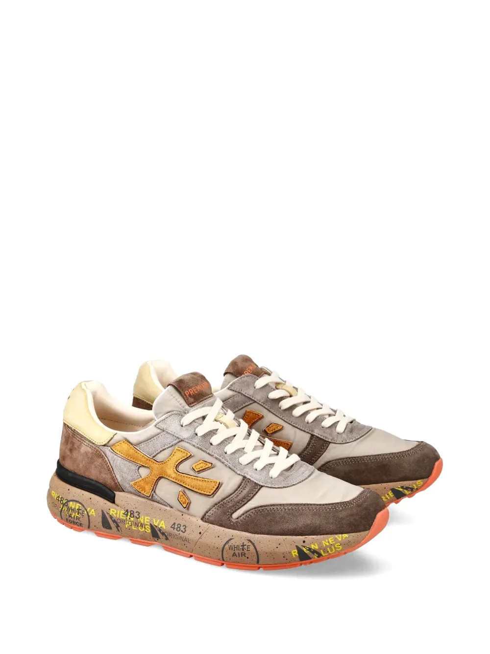 Premiata MICK 7866 lace-up suede sneakers Brown