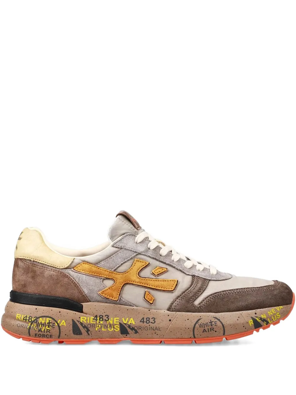 Premiata MICK 7866 lace-up suede senakers Brown
