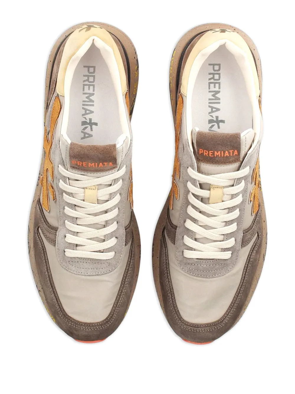 Premiata MICK 7866 suède sneakers Bruin