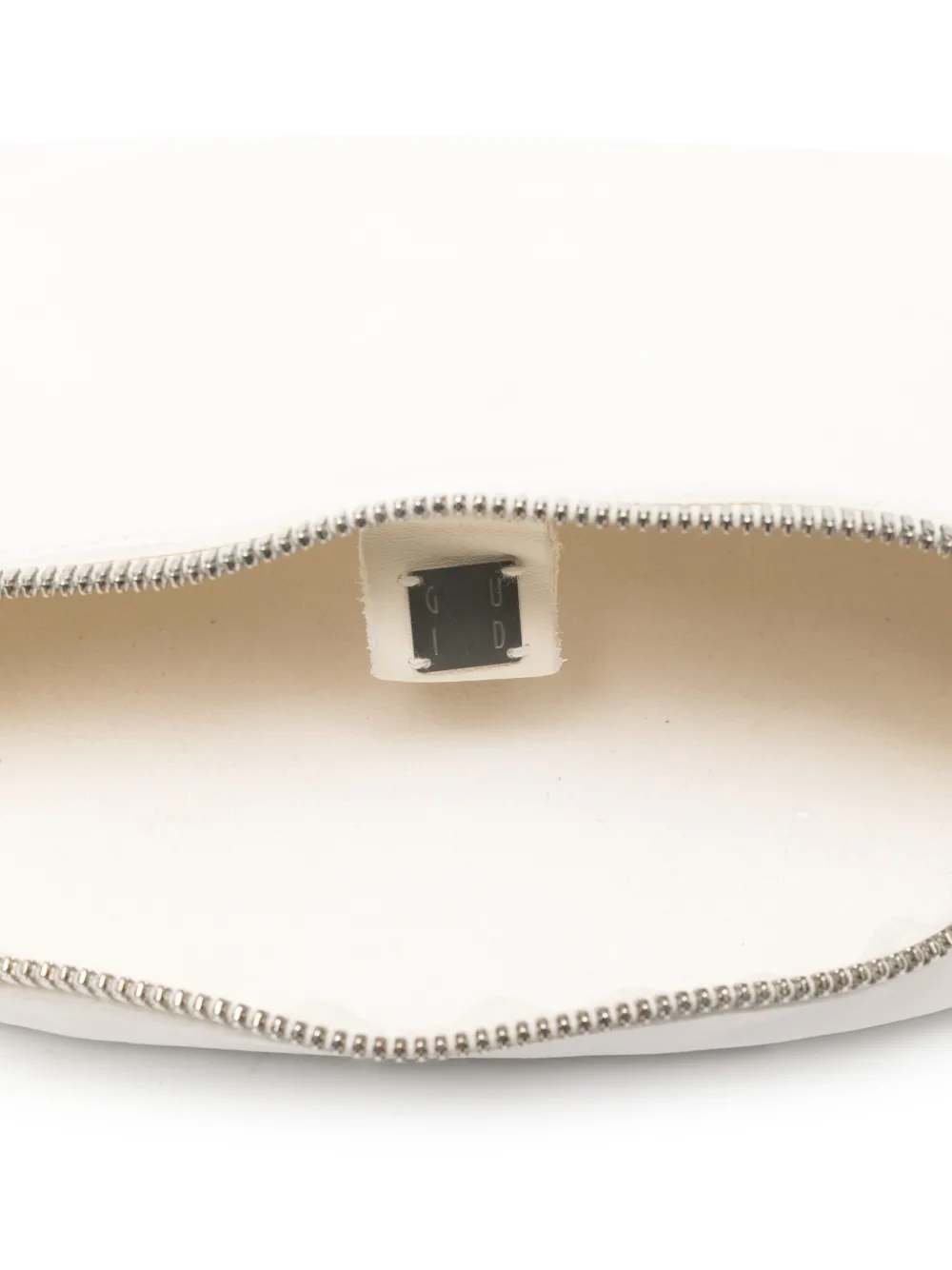 Guidi Leren schoudertas Wit