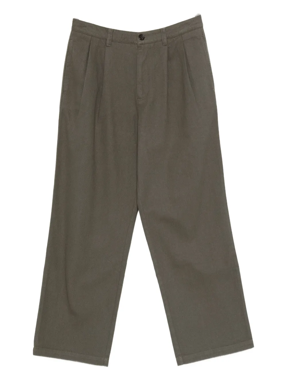 6397 Cotton Wide-leg Trousers In Gray