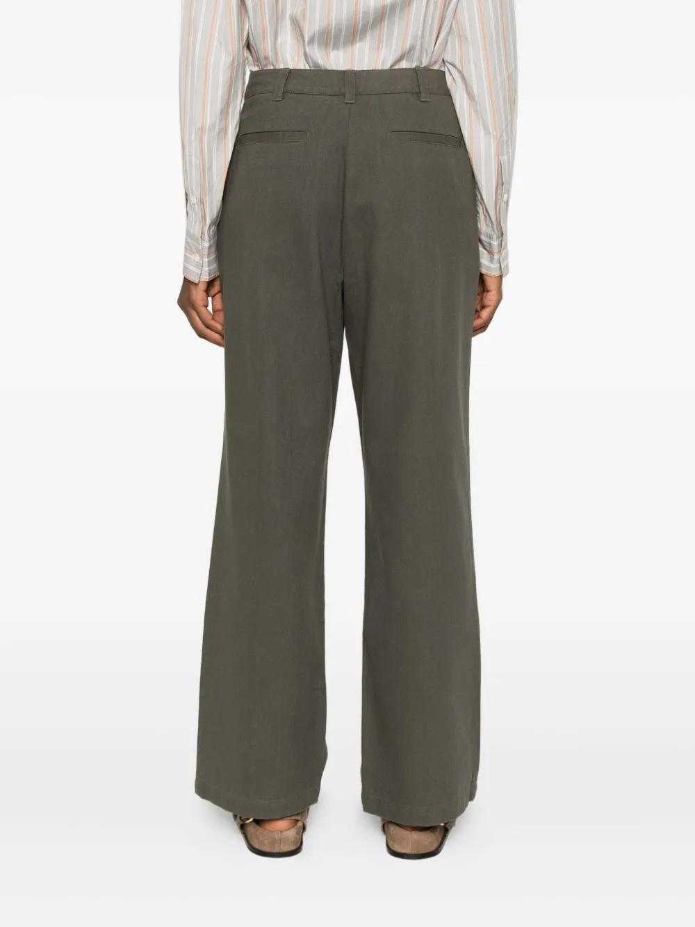 6397 Cotton Wide-leg Trousers In Gray