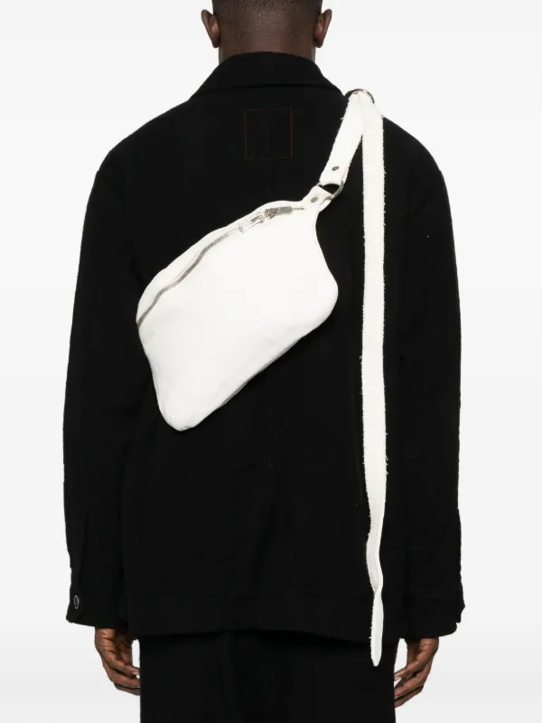 Guidi レザーショルダーバッグ | ホワイト | FARFETCH JP
