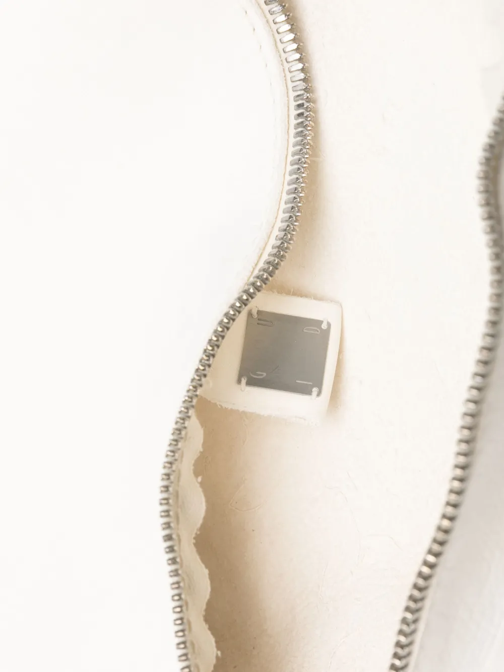 Guidi Leren schoudertas Wit