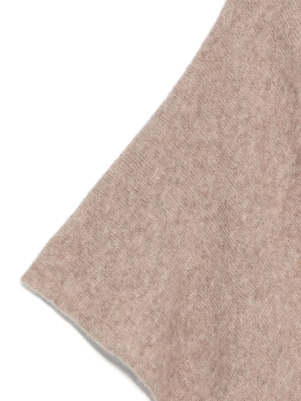 Roberto Collina Triangular Scarf In Neutral