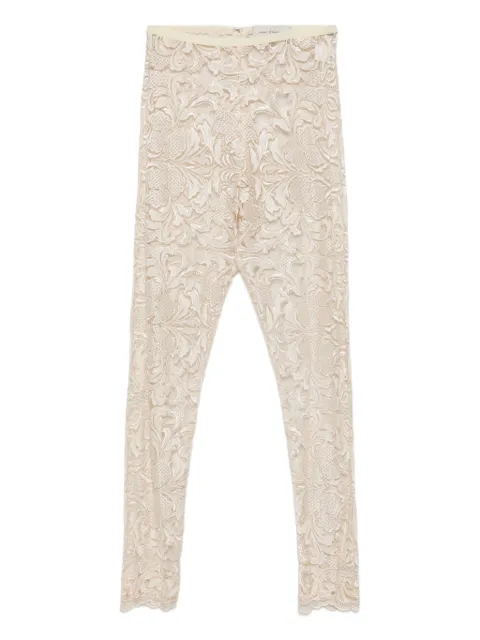 Gemy Maalouf floral-lace leggings