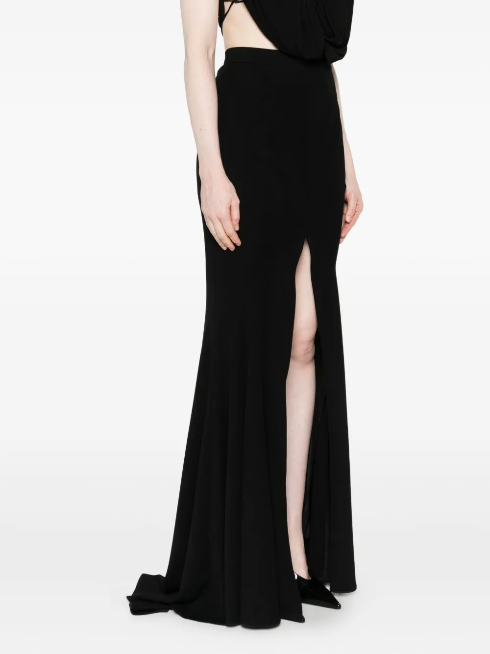 Gemy Maalouf High-low Mermaid Skirt In Black