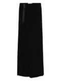Gemy Maalouf side-zip skirt - Black