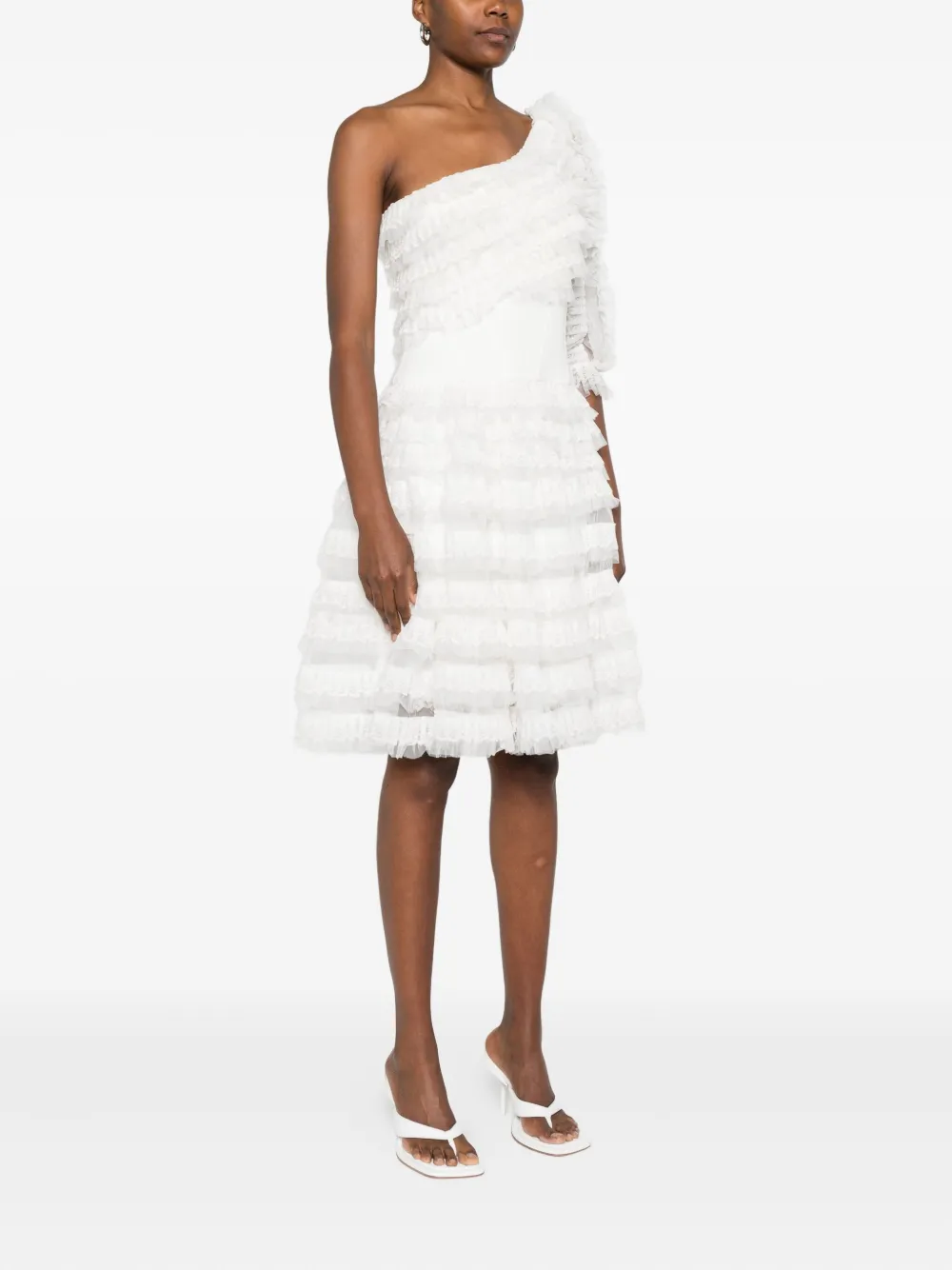 Gemy Maalouf Asymmetrische jurk Wit