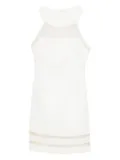 Gemy Maalouf panelled scoop-neck mini dress - White