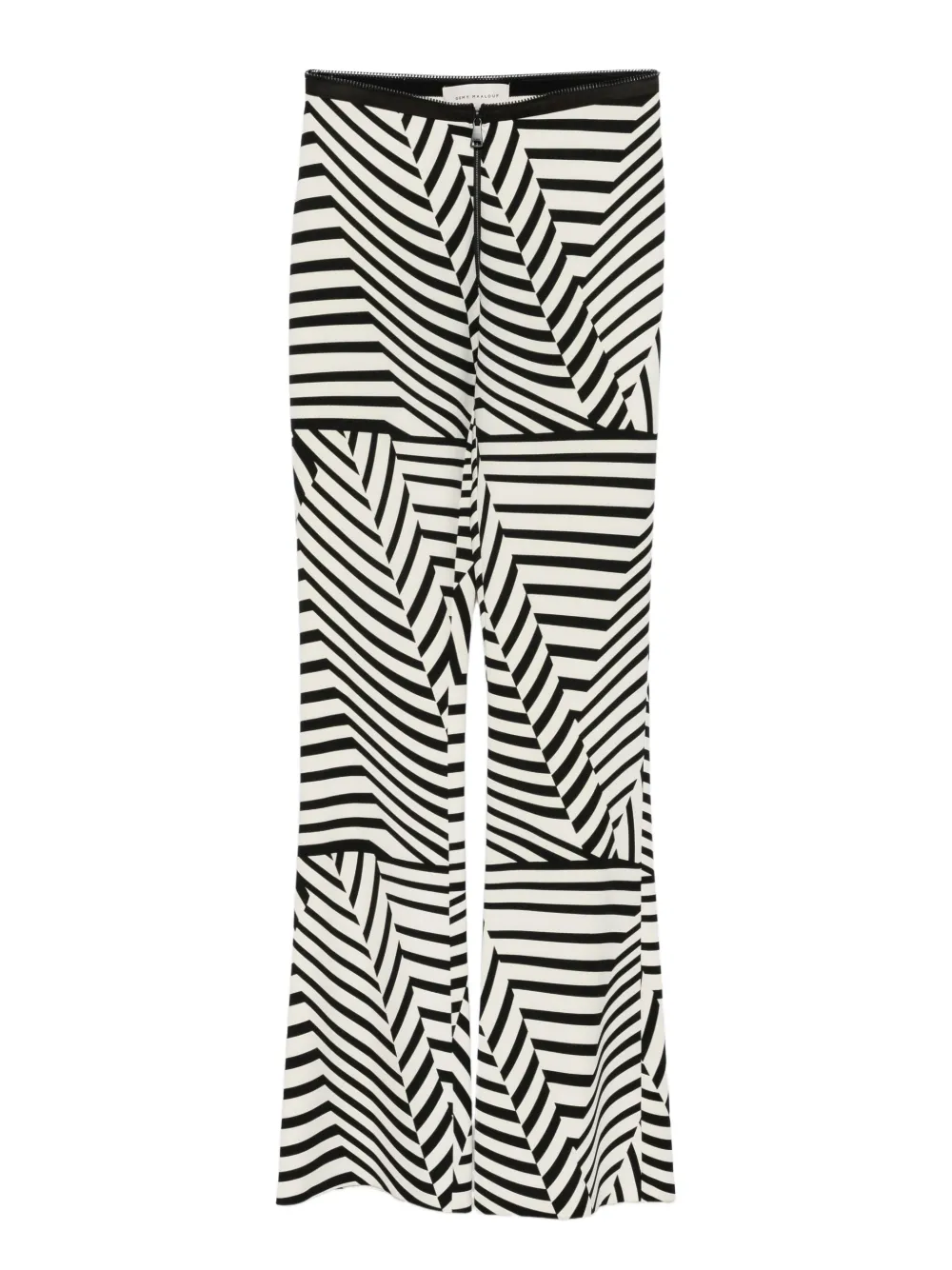 Gemy Maalouf stripe-pattern trousers | Black | Image 1