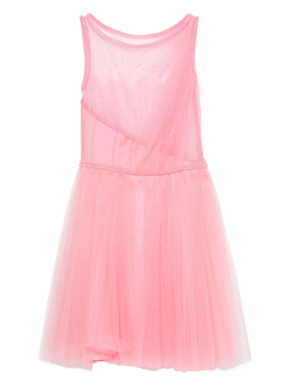 Gemy Maalouf embellished tulle mini dress | Pink | Image 1