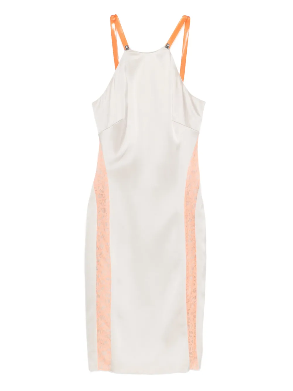 Gemy Maalouf lace-insert halterneck dress | White | Image 1
