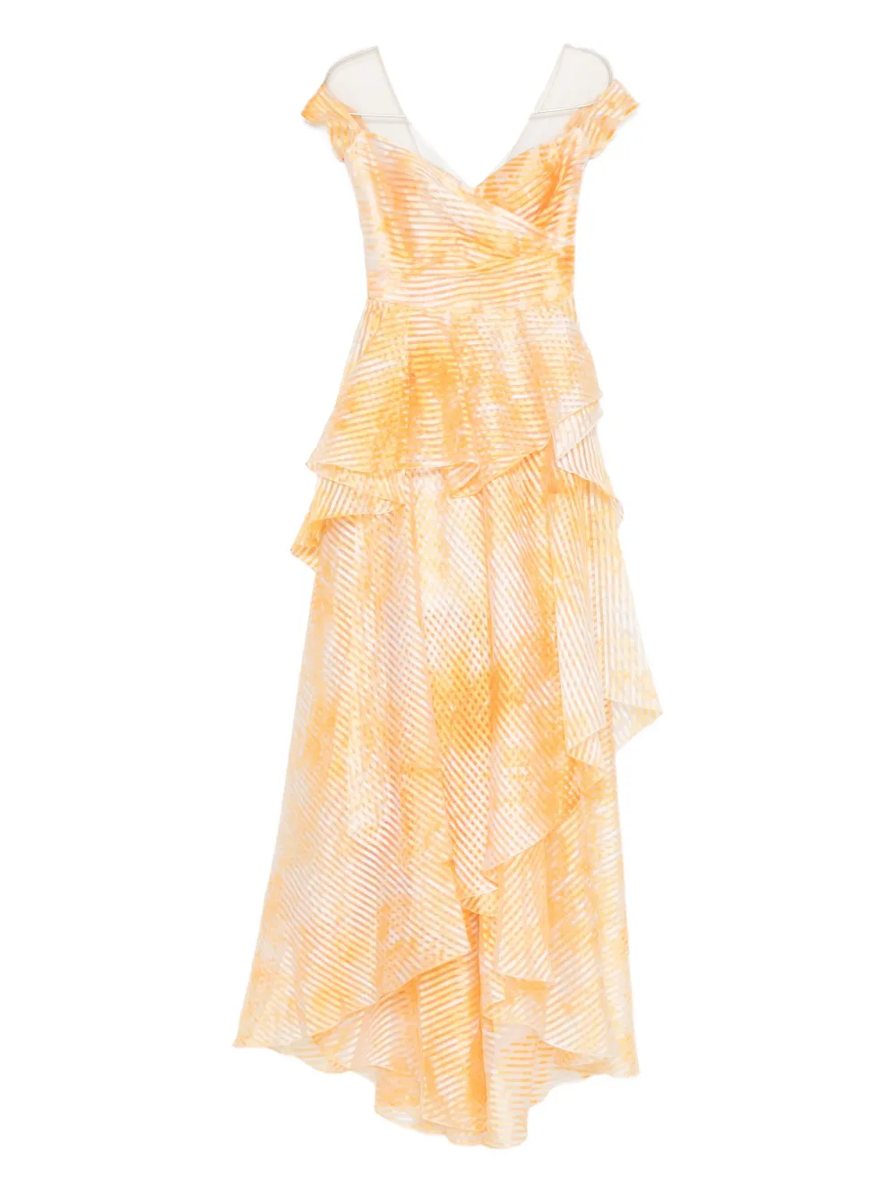 Gemy Maalouf Abito a righe - Giallo