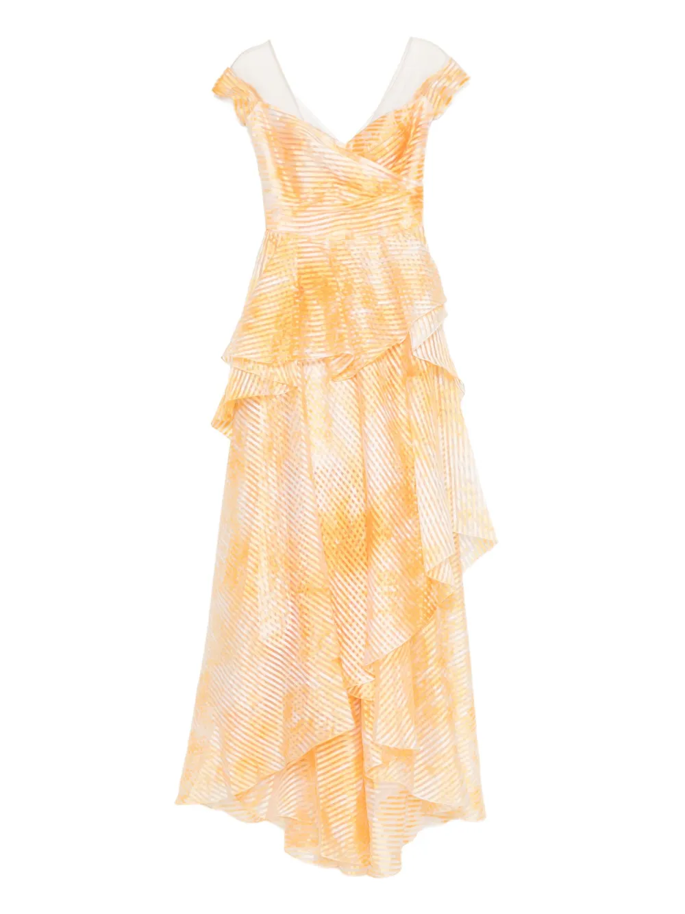 Gemy Maalouf layered striped dress | Yellow | Image 1