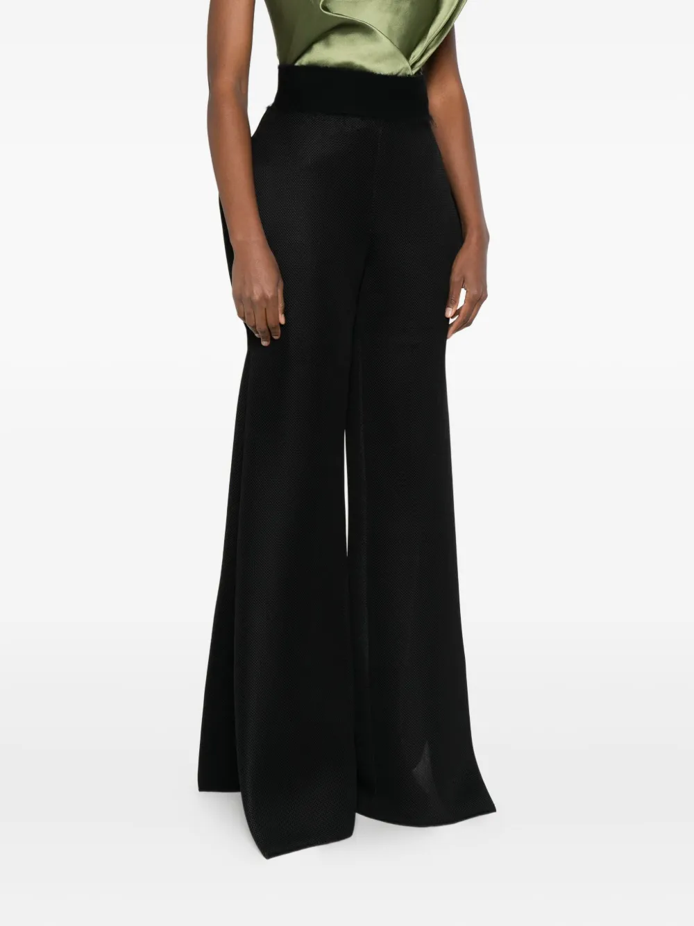 Gemy Maalouf Textured Trousers In Black