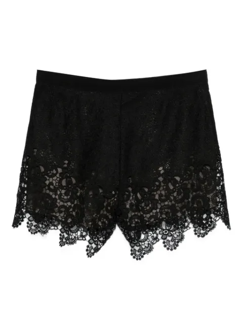 Gemy Maalouf shorts de encaje con dobladillo festoneado