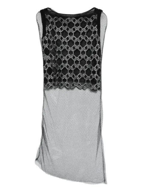 Gemy Maalouf geometric-pattern mesh top