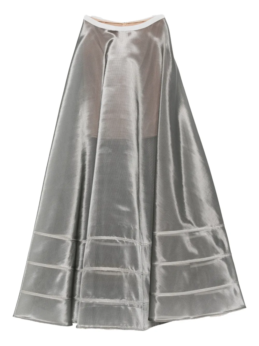 Gemy Maalouf Gonna metallizzata - Argento