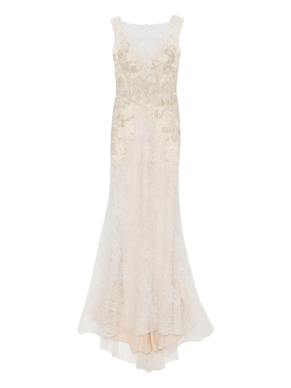 Gemy Maalouf lace-embellished maxi dress | White | Image 1