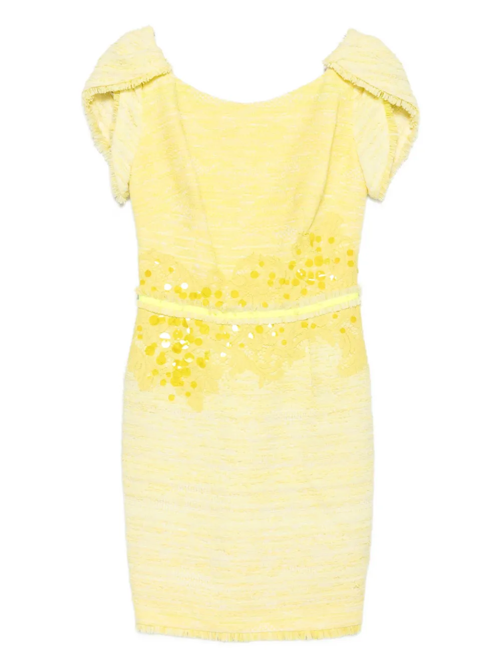 Gemy Maalouf Abito corto con paillettes - Giallo