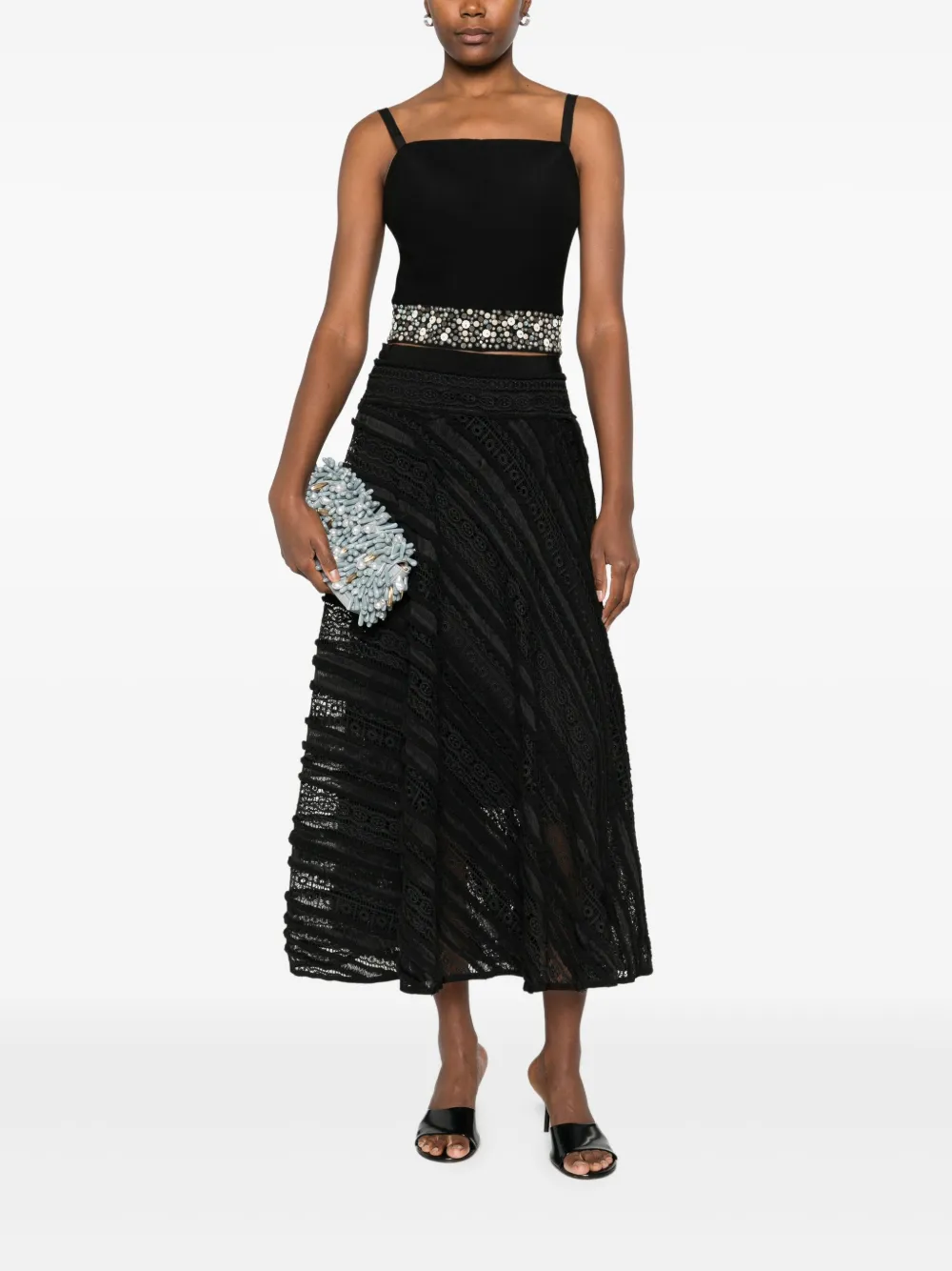 Gemy Maalouf stud-embellished cropped top | Vests & Tank Tops | Image 2
