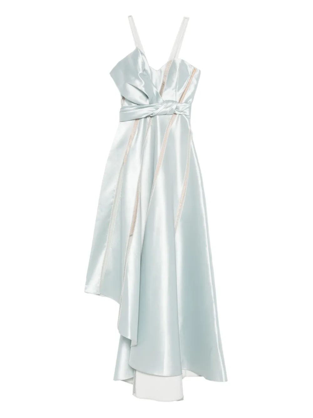 Gemy Maalouf panelled asymmetric dress | Blue | Image 1