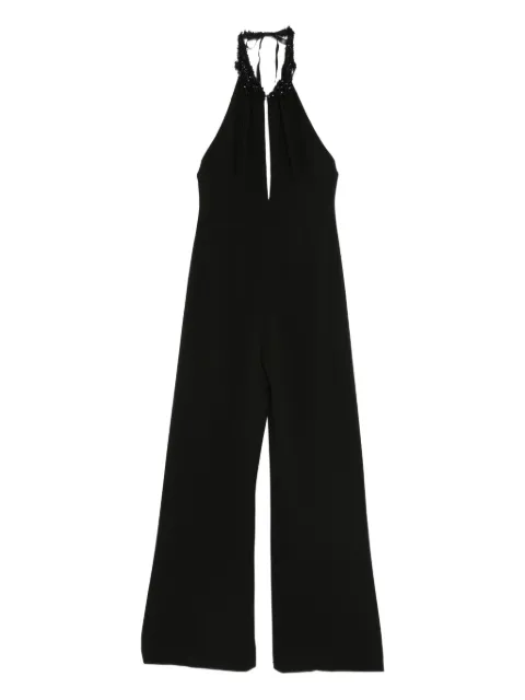 Gemy Maalouf bead-embellished halterneck jumpsuit