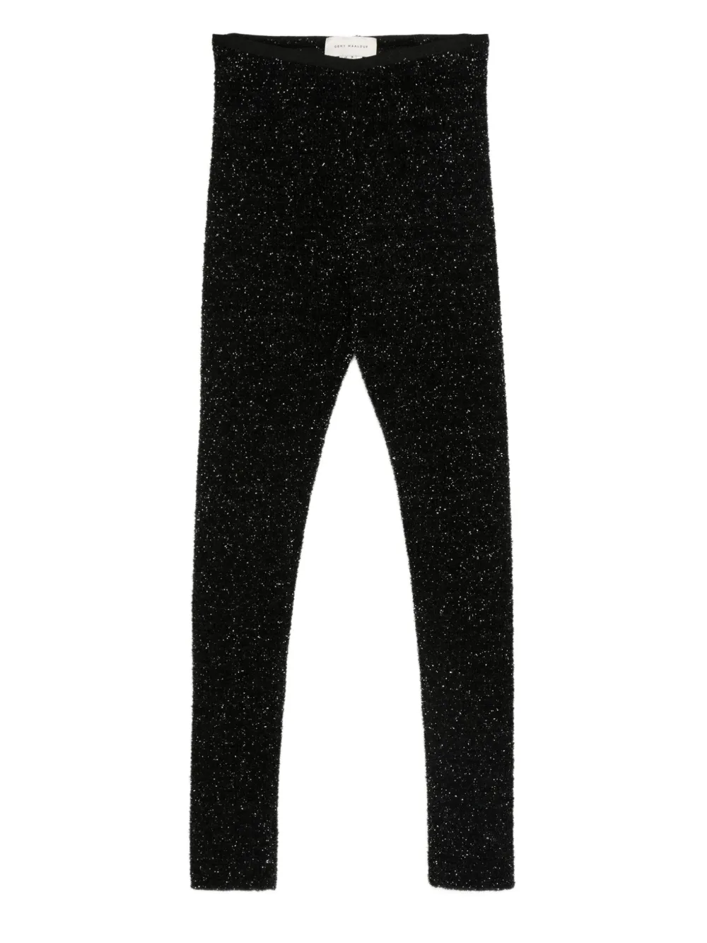 Gemy Maalouf glitter-effect leggings | Black | Image 1