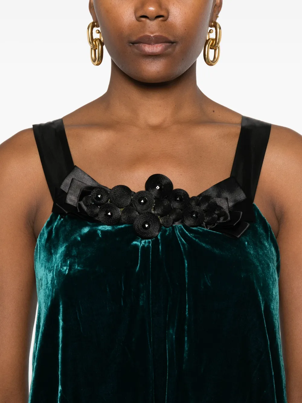 Gemy Maalouf Mouwloze jurk Blauw