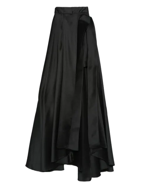 Gemy Maalouf asymmetric fluted skirt