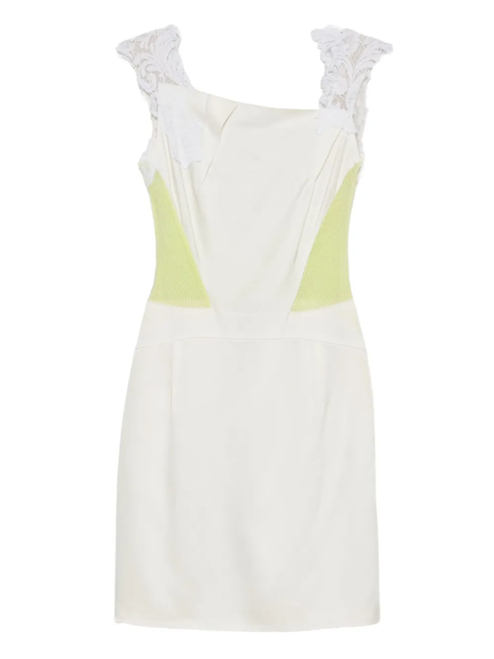 Gemy Maalouf lace-insert panelled mini dress | White | Image 1