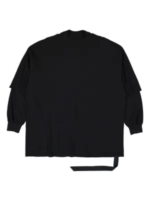 Rick Owens DRKSHDW double-layered long-sleeve Sweater | Black