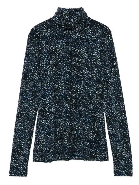 Proenza Schouler White Label Audrey Cheetah print top