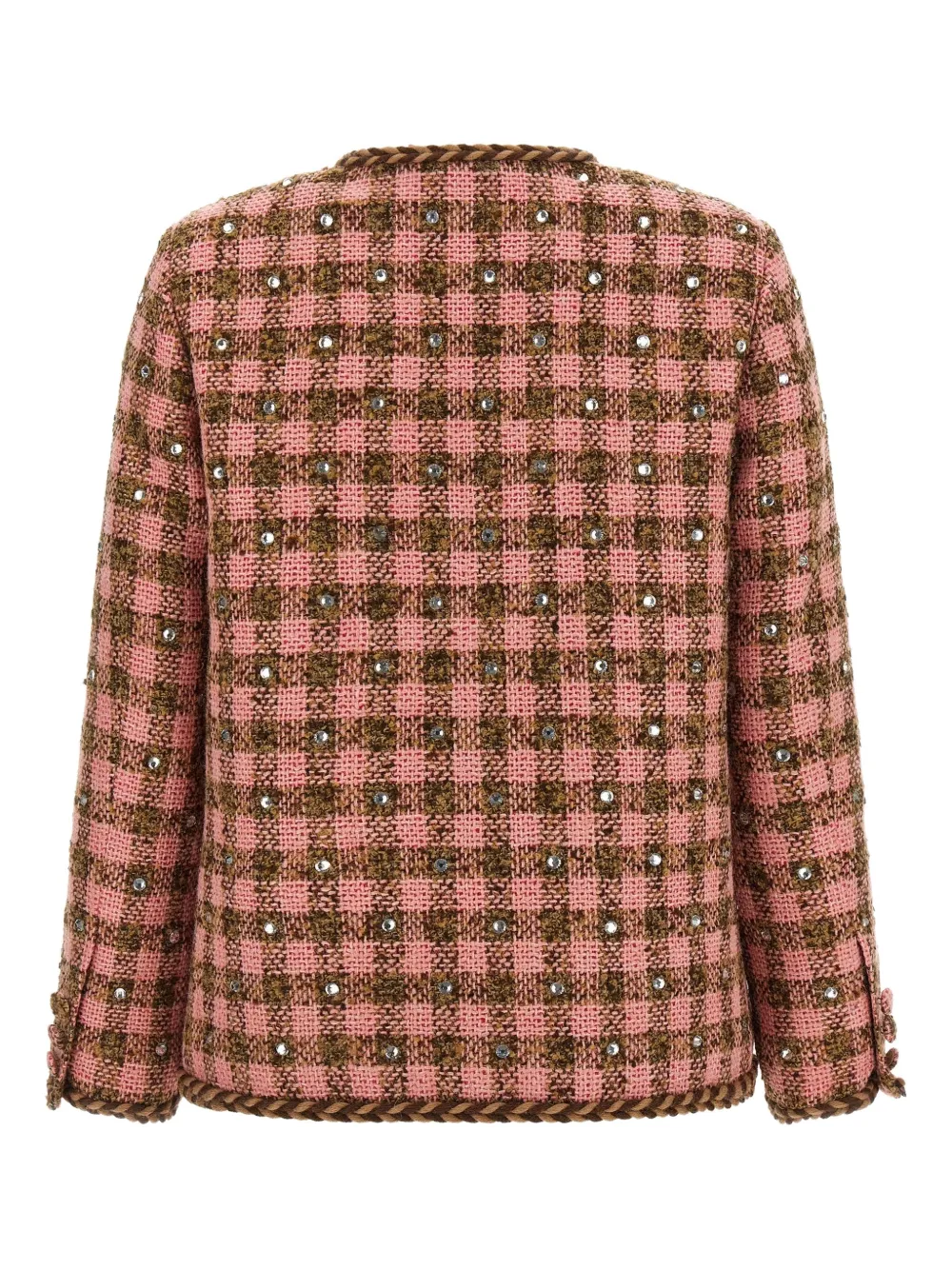 Giuseppe Di Morabito rhinestone gingham blazer | Tweed Jackets | Image 2