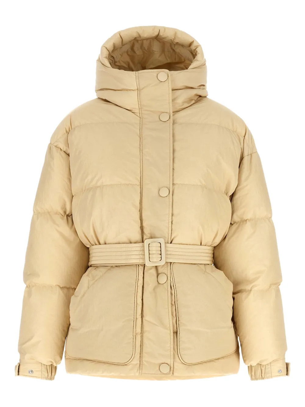 Ienki Ienki quilted belted jacket - ニュートラル Ienki Ienki quilted belted jacket - ニュートラル