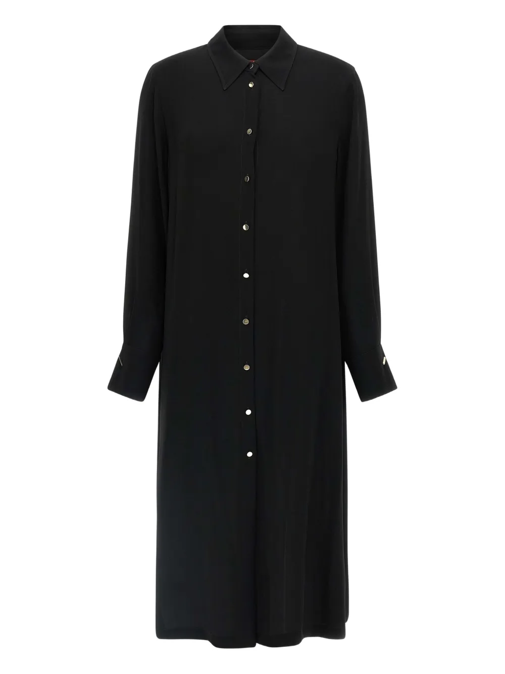 Max Mara button-down midi shirt dress - ブラック Max Mara button-down midi shirt dress - ブラック