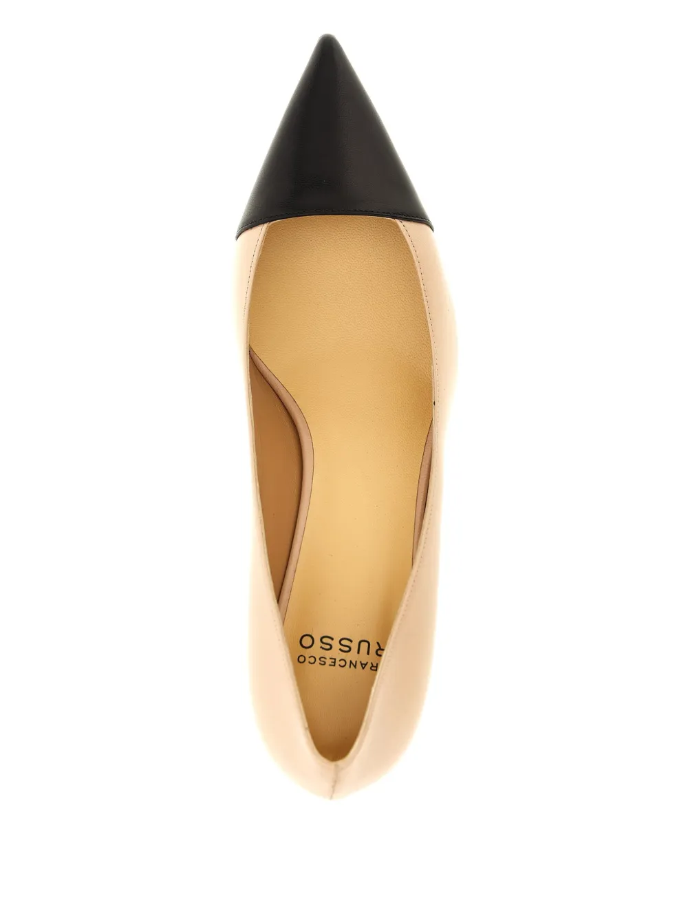 Francesco Russo 55mm Contrast-toe Pointed Pumps In Pink