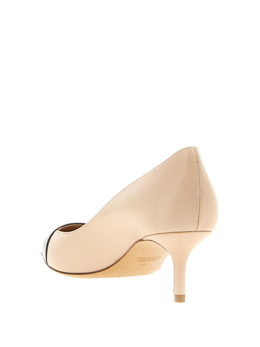 Francesco Russo 55mm Contrast-toe Pointed Pumps In Pink