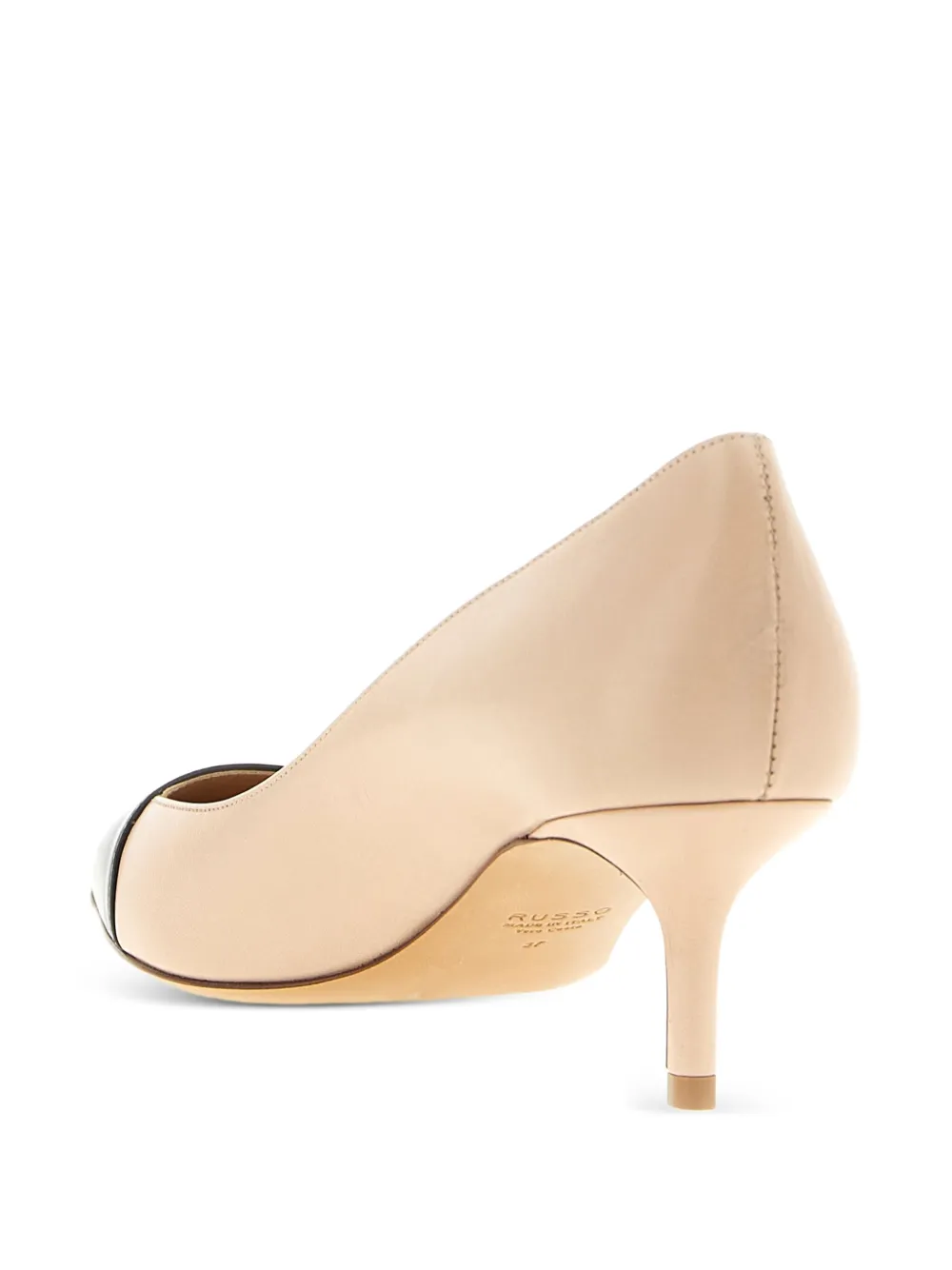 Francesco Russo 55 mm pumps met contrasterende neus Roze
