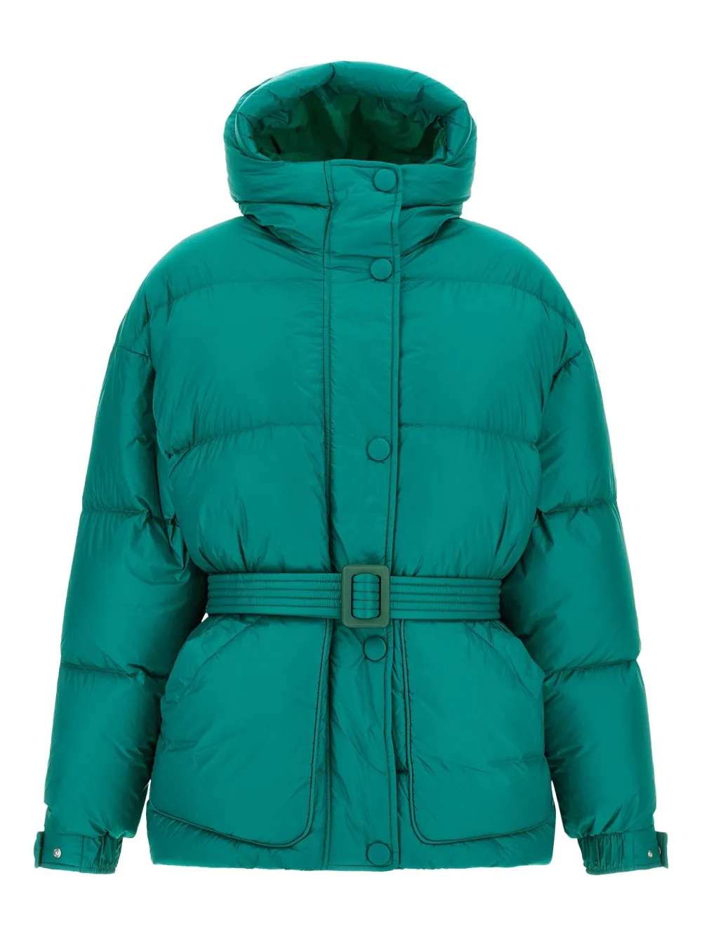 Ienki Ienki quilted belted jacket - グリーン Ienki Ienki quilted belted jacket - グリーン