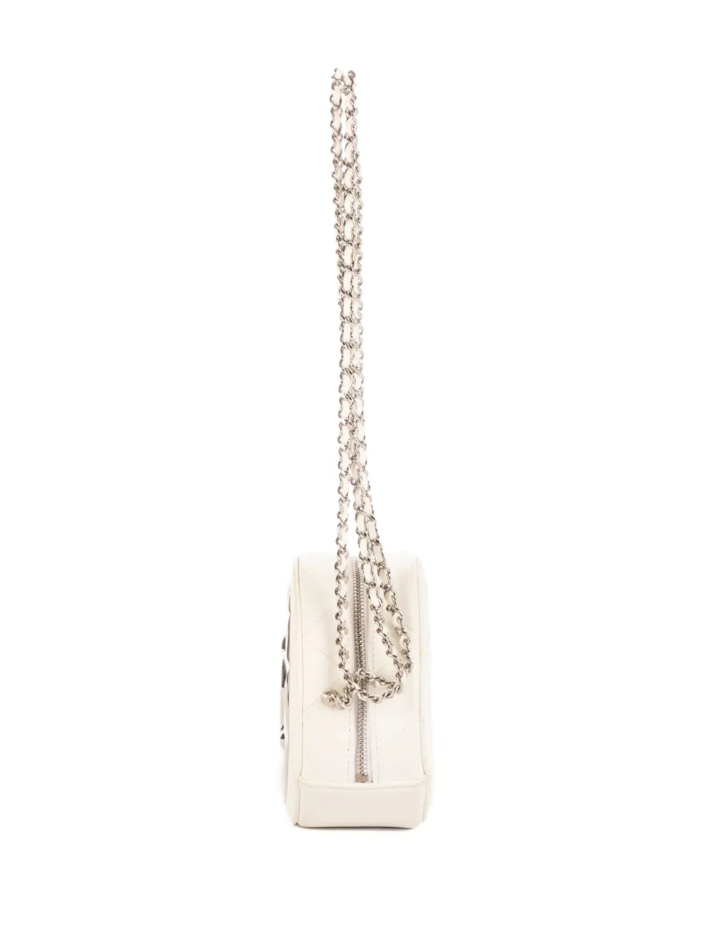 CHANEL Pre-Owned レザー ショルダーバッグ | ホワイト | FARFETCH JP