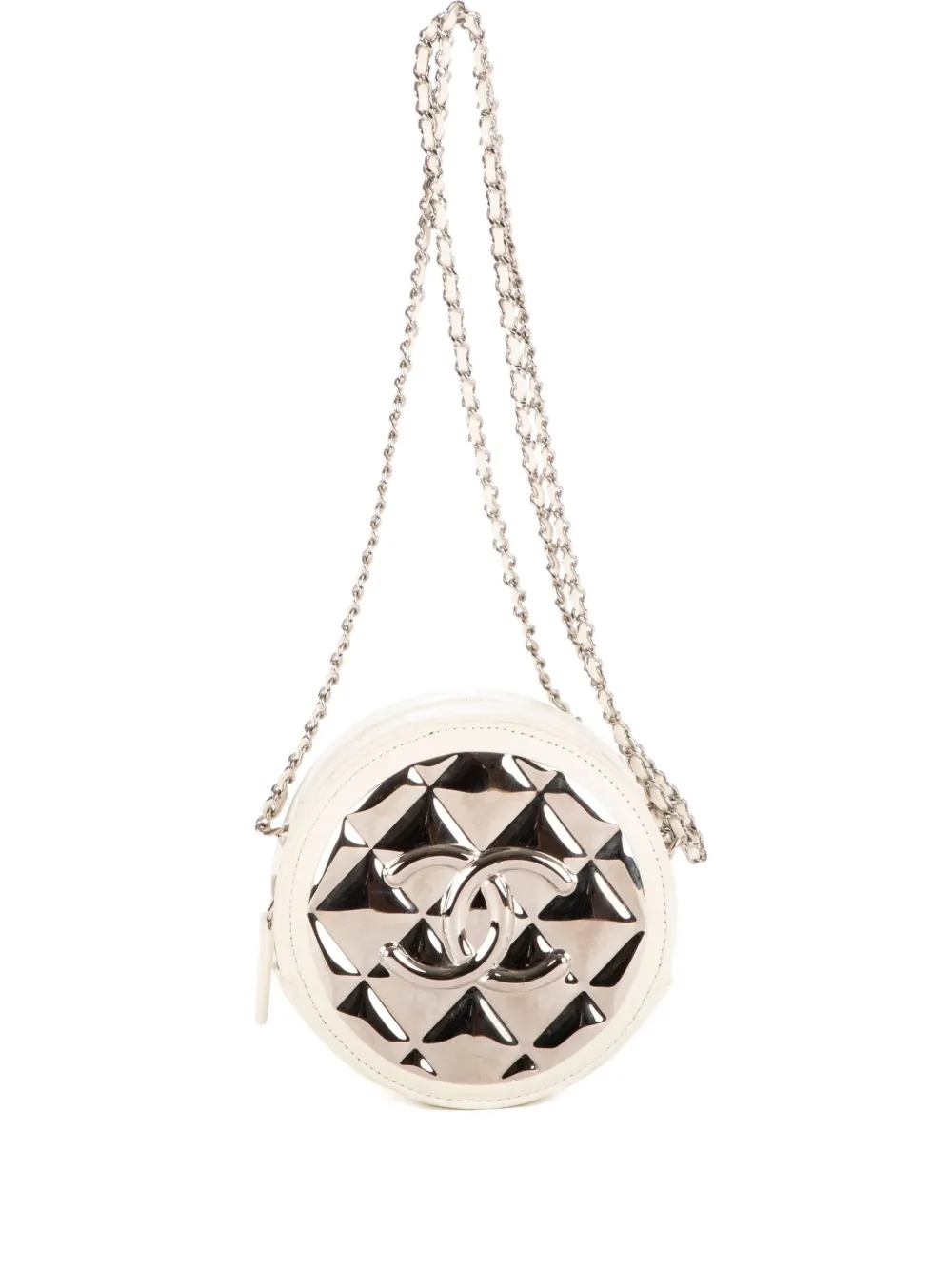 CHANEL Pre-Owned Borsa a tracolla in pelle - Bianco