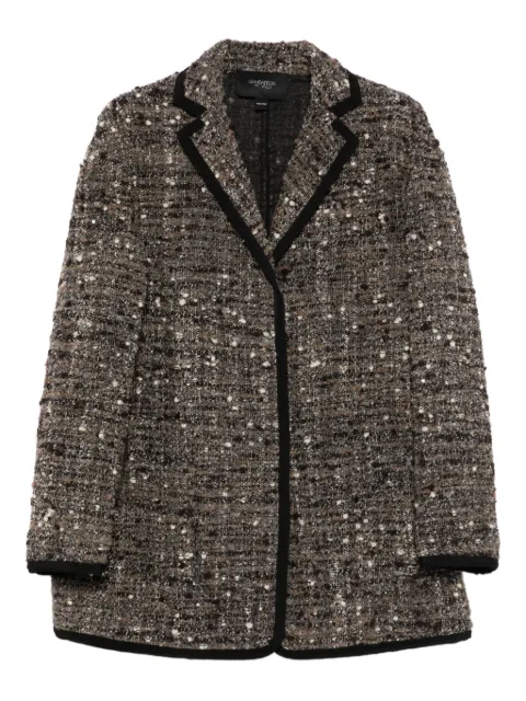 Giambattista Valli tweed trimmed coat