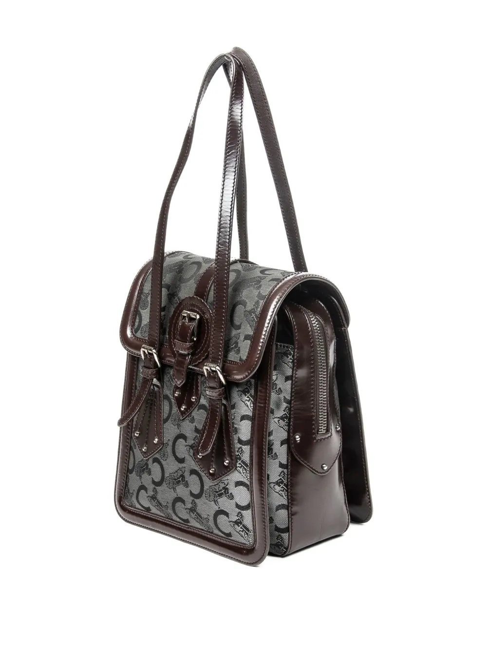 Celine Pre-owned Logo-pattern Tote Bag in Grey, view 3