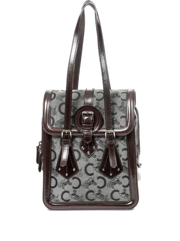 Celine Pre-owned Logo-pattern Tote Bag in Grey