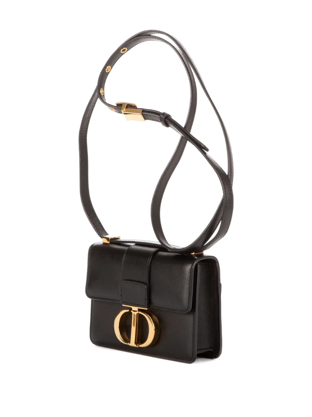 Dior Pre-owned Montaigne Shoulder Bag in Black, view 3