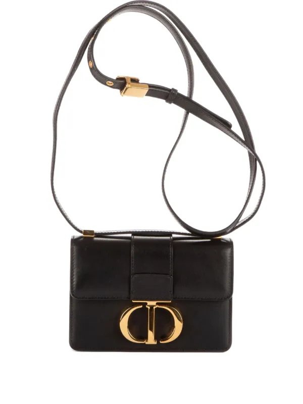 Dior Pre-owned Montaigne Shoulder Bag in Black