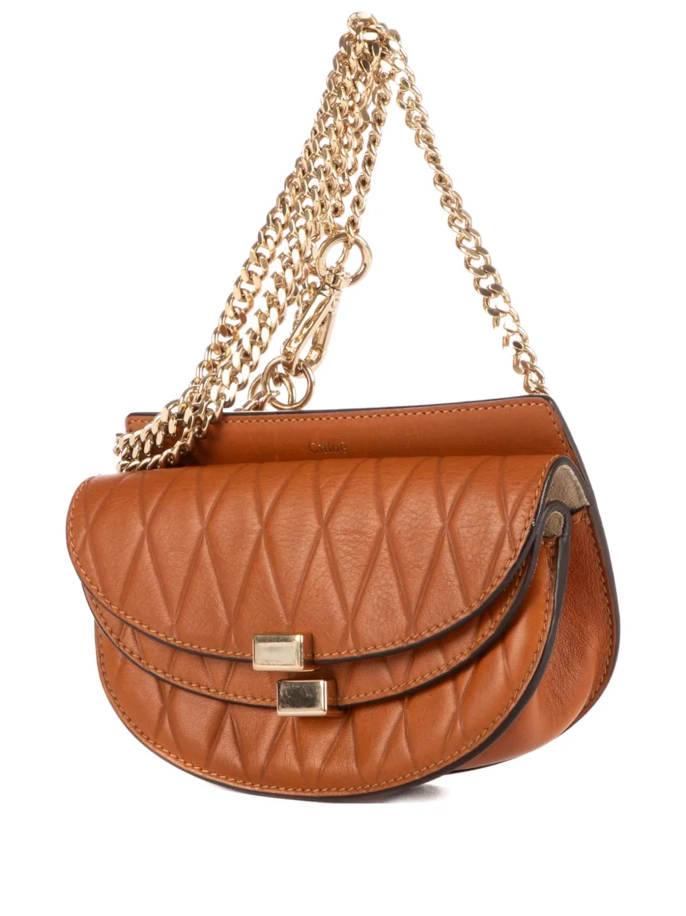 Chloé Pre-Owned quilted shoulder bag | Brown | Image 1