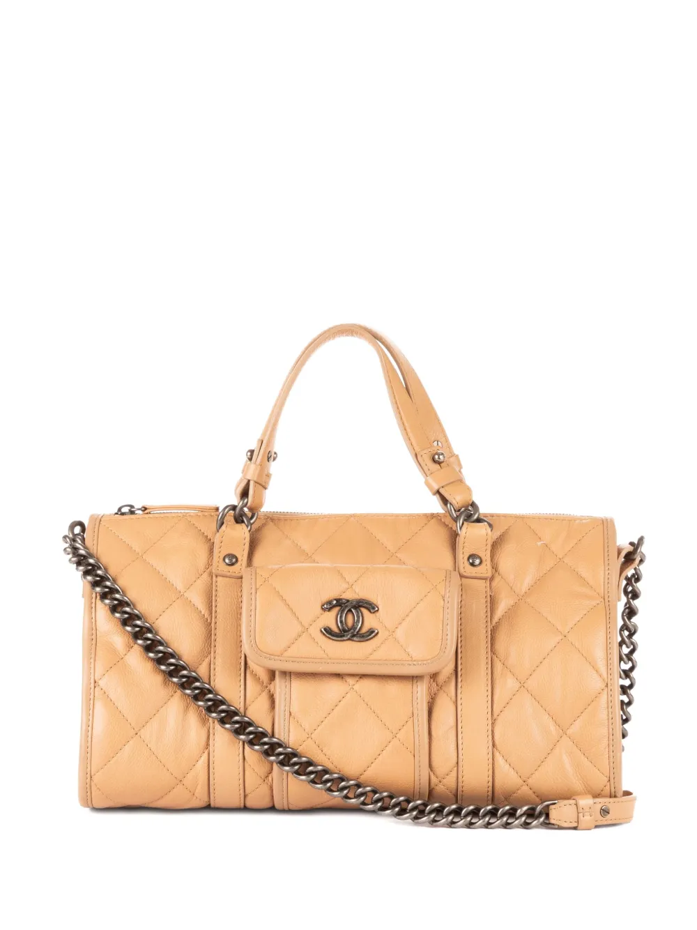 CHANEL Pre-Owned Borsa trapuntata con catena - Toni neutri
